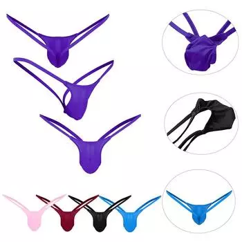 Мужское сексуальное женское белье с низкой посадкой и открытой спиной, стрейч-бикини, стринги, трусы, нижнее белье M