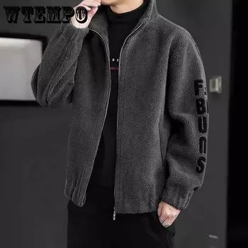 Мужское шерстяное пальто осенью и зимой, утолщенная теплая кашемировая куртка, меховая шерсть