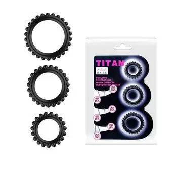 Мужское силиконовое кольцо с 3 кольцами, забавное кольцо, товары для взрослых