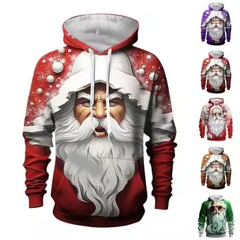 Мужское теплое плюшевое пальто с принтом, флисовый свитер, повседневное пальто, свитер с карманами, зимнее пальто L