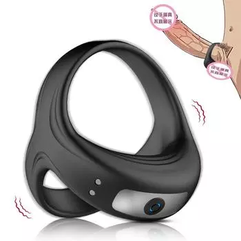 Мужское треугольное кольцо-подкова с зарядкой через USB, вибрационный массажный кольцо-подкова, мужской тренажер, секс-игрушки