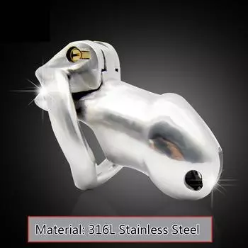 Мужское устройство целомудрия из нержавеющей стали 316L, роскошная клетка для пениса небольшого размера, волшебный шкафчик, секс-игрушка