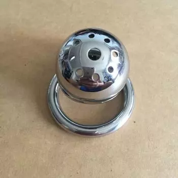 Мужское устройство целомудрия из нержавеющей стали, клетка для члена, замок для пениса, кольцо для члена, пояс верности S028 40mm ring