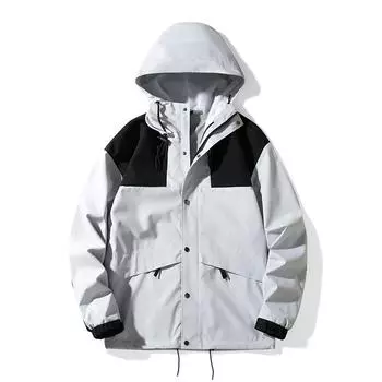 Мужское весенне-осеннее пальто, тонкая тренчкот с капюшоном, спортивная куртка для активного отдыха, мужская куртка XS