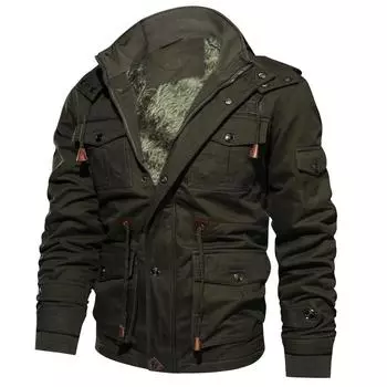 Мужское зимнее кашемировое утолщенное хлопковое пальто с карманами, верхняя одежда, дышащее пальто L