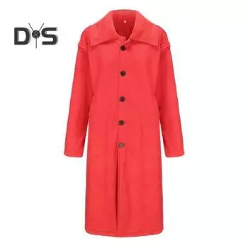 Мужское зимнее пальто из толстого мягкого плюша, однотонное, с длинным рукавом, устойчивое к холоду, однобортное, с лацканами, теплое, средней длины, пальто для улицы M хаки