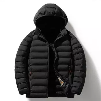 Мужское зимнее пальто с подкладкой, приталенная куртка с подкладкой, теплая многоцветная куртка с подкладкой L