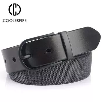 Мужской эластичный ремень из нейлоновой кожи, модный повседневный ремень известного роскошного бренда для мужчин, универсальный джинсовый пояс из коровьей кожи HQ249 120cm серебряный/темно-серого