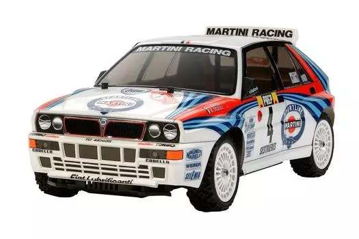 Мужской электрический радиоуправляемый автомобиль Tamiya серии Lancia Delta Integrale 58569 1/10 № 569 (Шасси XV-01) внедорожный