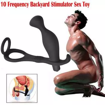 Мужской анальный массажер простаты анальная пробка G-точка вибратор секс-игрушка пенис кольцо для члена