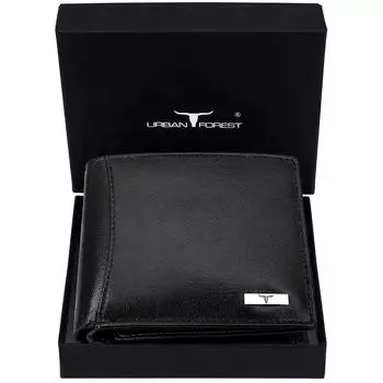 Мужской анилиновый кожаный кошелек Oliver серый