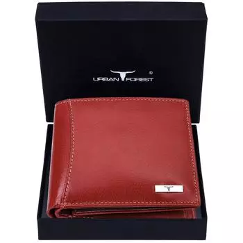 Мужской анилиновый красный кожаный кошелек Oliver 13 X 11 X 2.5 CM красный