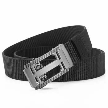 Мужской автоматический ремень, нейлоновый холст, лямки, повседневный модный рабочий ремень, тканевый мужской ремень для джинсов, дизайнерские Cintures для мужчин ZX010 110cm синий