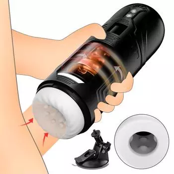 Мужской автоматический сосущий стаканчик для мастурбации, вибрирующий минет, реалистичная вагина, мастурбаторы для взрослых, сексуальная игрушка для мужчин