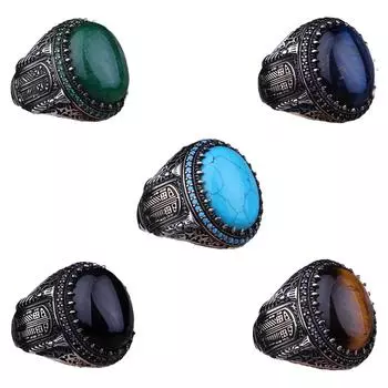 Мужской аксессуар из стерлингового серебра 925 пробы, классное мужское кольцо с другим вариантом цвета