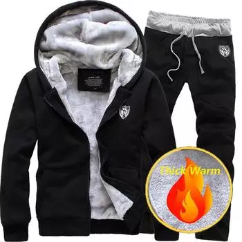 Мужской бархатный толстый свитер с капюшоном, куртка, осенне-зимняя мужская одежда XXXL чёрный