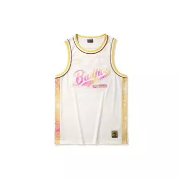 Мужской баскетбольный жилет Li Ning Color Block Loose, топы белого цвета AAYP415-1 XXXL