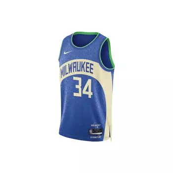 Мужской баскетбольный жилет Nike Dri-Fit NBA Swingman сезона 2023/24, полупрозрачный, синий DX8509-407 S