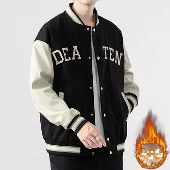 Мужской бейсбольный костюм оверсайз. Мужская куртка с добавлением жира и увеличенным размером. 10XL