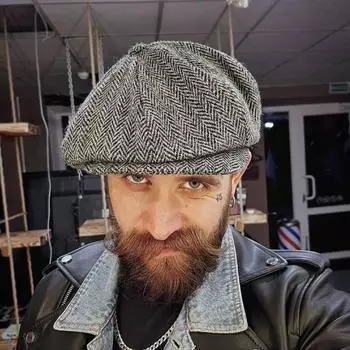 Мужской берет, унисекс, повседневная шляпа газетчика, уличная шерстяная шляпа газетчика L светло-коричневого