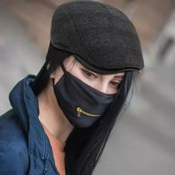 Мужской берет в стиле ретро с чехлами для ушей, легкий клетчатый берет в стиле британского вестерна с плюшевой подкладкой в стиле ретро, шляпа художника, продвинутая шляпа, шляпа художника, повседневная шляпа, кепка газетчика чёрный