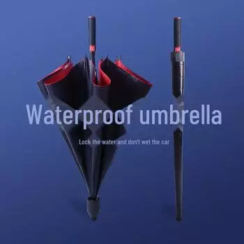 Мужской большой размер прочный ветрозащитный двойной водонепроницаемый зонт с двойной ручкой