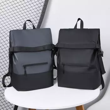 Мужской большой вместимости дорожный спортивный рюкзак для школьников старших классов чёрный