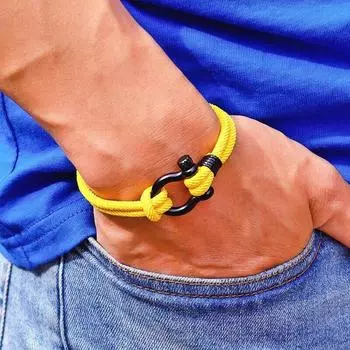 Мужской браслет 4 мм Lucky Rope Braclet Homme Love Gift для бойфренда для выживания на открытом воздухе Brazalete Pulseira Masculina ювелирные изделия