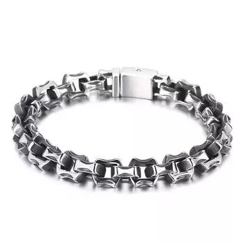 Мужской браслет из титановой стали с персонализированным килем в стиле ретро в стиле панк 22cm