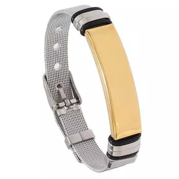 Мужской браслет Light Plate, модные персонализированные аксессуары из титановой стали, браслет из нержавеющей стали, ювелирные изделия золотой