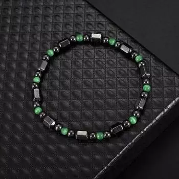 Мужской браслет Магнитный контрастный цвет Прочный гладкий терапевтический браслет для повседневного ношения