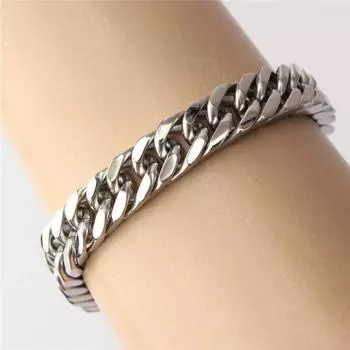 Мужской браслет с двойной пряжкой из европейской и американской титановой стали