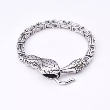Мужской браслет с головой змеи из нержавеющей стали Viking, аксессуары для браслета из нержавеющей стали 23
