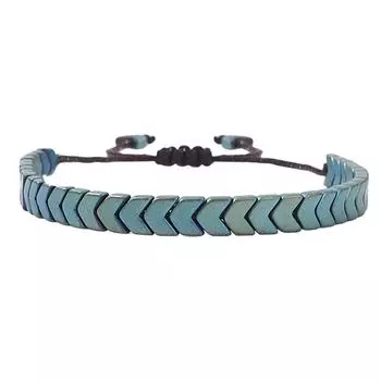 Мужской браслет с крестом – Геометрический дизайн, Роскошный браслет из бусин в уличном стиле One Size