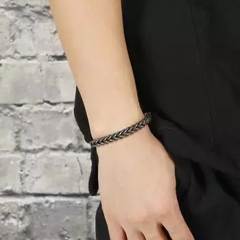 Мужской браслет с толстой цепочкой в стиле ретро-панк из нержавеющей стали, индивидуальное украшение на запястье для отпуска, работы, повседневной носки, подарка на годовщину, день рождения, браслет 19cm
