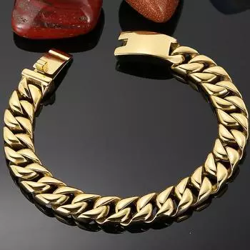 Мужской браслет шириной 12 мм из нержавеющей стали, подвесные браслеты на цепочке из нержавеющей стали, браслеты на руки для мужчин, винтажные мужские ювелирные аксессуары 18CM серебряный