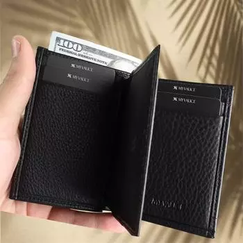 Мужской бумажник и визитница из натуральной кожи My Valice 1806