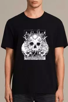 Мужской черный череп