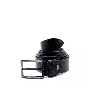 Мужской черный кожаный ремень