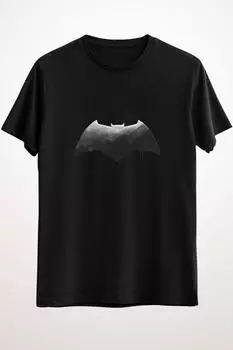 Мужской черный логотип Dc Comics «Лига справедливости Зака Снайдера» с Бэтменом и серебром — DS1750