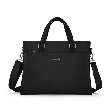 Мужской черный нейлоновый водонепроницаемый деловой портфель Bonnies Kangaroo чёрный