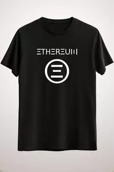 Мужской Черный Символ Эфириума Белый