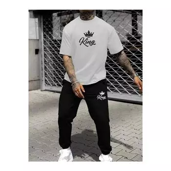 Мужской черный спортивный костюм