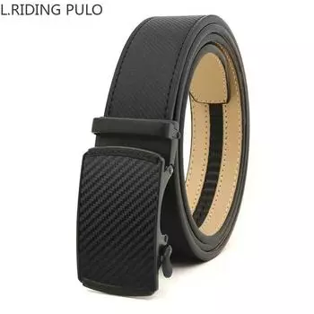 Мужской деловой автоматический ремень с саржевой пряжкой, ремень из натуральной кожи, двухслойный ремень из воловьей кожи, рабочая палка 110cm