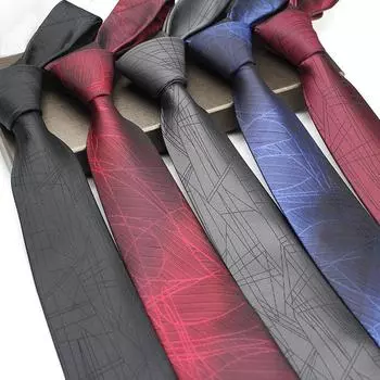 Мужской деловой галстук, мужской деловой галстук, модный жаккардовый галстук для конференции и свадьбы синий