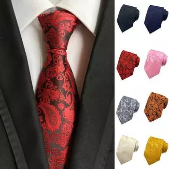 Мужской деловой галстук, универсальный жаккардовый узор, искусственный шелковый галстук, регулируемый стиль, банкетный синий