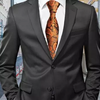 Мужской деловой галстук Yousheng, универсальный жаккардовый узор, искусственный шелковый галстук, регулируемый стиль, для банкетов, свадеб, вечеринок, костюмов, галстуков розовый