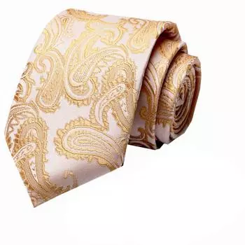 Мужской деловой профессиональный полосатый галстук свадебный костюм аксессуары полиэстер галстук мужской One Size жёлтый