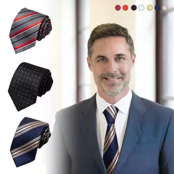 Мужской деловой профессиональный полосатый галстук свадебный костюм аксессуары полиэстер галстук мужской One Size
