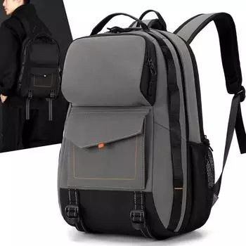 Мужской деловой рюкзак для поездок на работу, школьный рюкзак для школьников средней школы белый